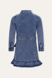 Dilan Denim Jurk Blauw