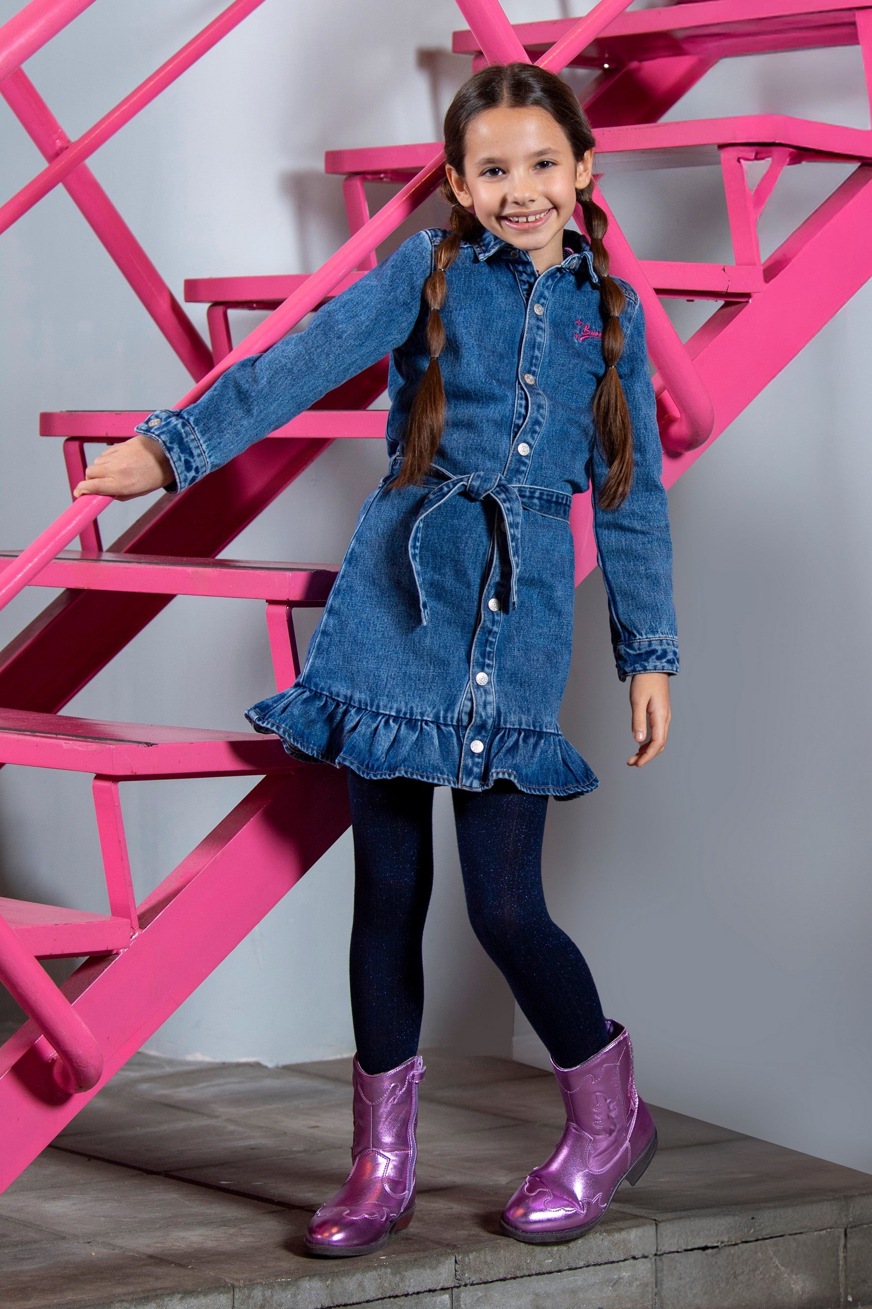 Dilan Denim Jurk Blauw