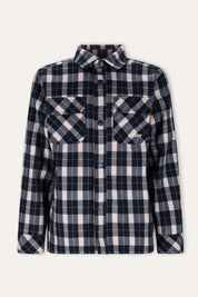 Bas Blouse Ruit Blauw