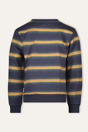 Scott Sweater Streep Blauw