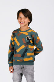Scott Sweater Print Groen