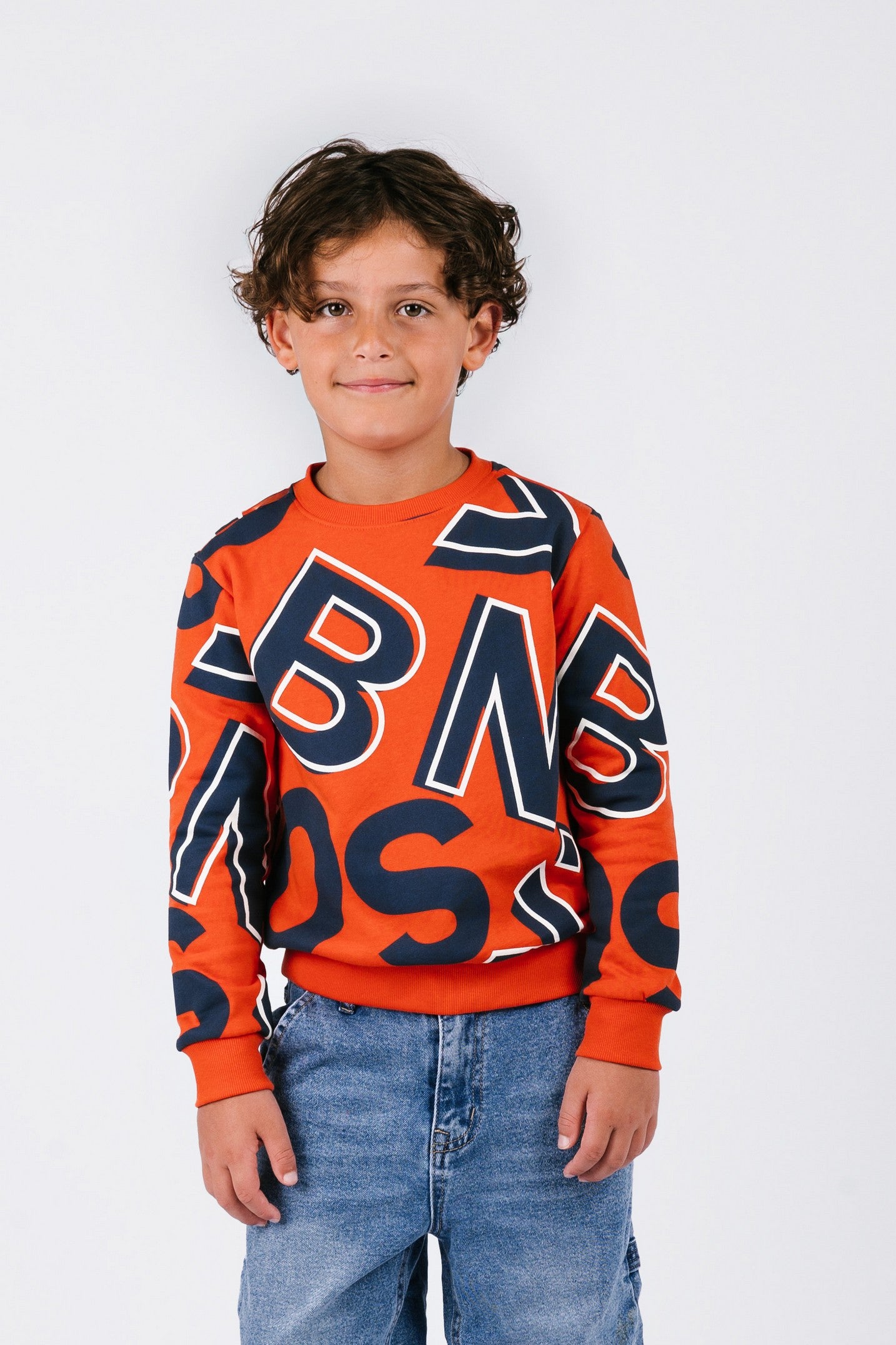 Scott Sweater Print Rood