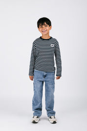 Tobias Long Sleeve Streep Blauw