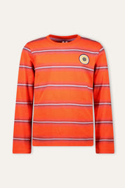 Tobias Long Sleeve Streep Rood