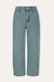Patty Cargo Denim Broek Groen