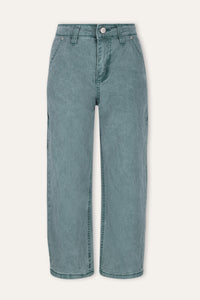 Patty Cargo Denim Broek Groen - Jasper Green / 104