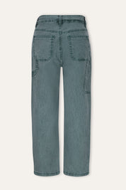 Patty Cargo Denim Broek Groen