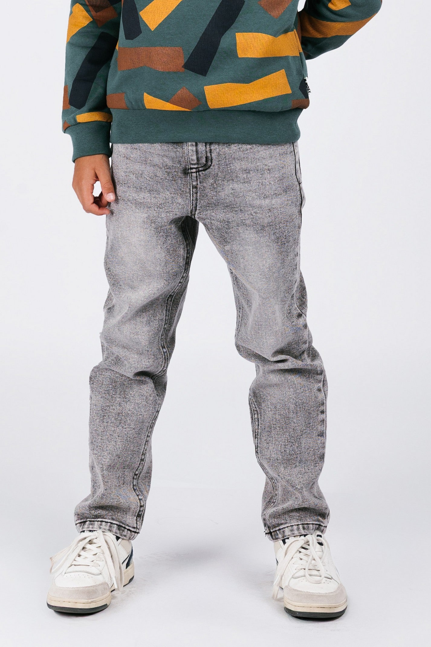 Pascal Denim Broek Grijs