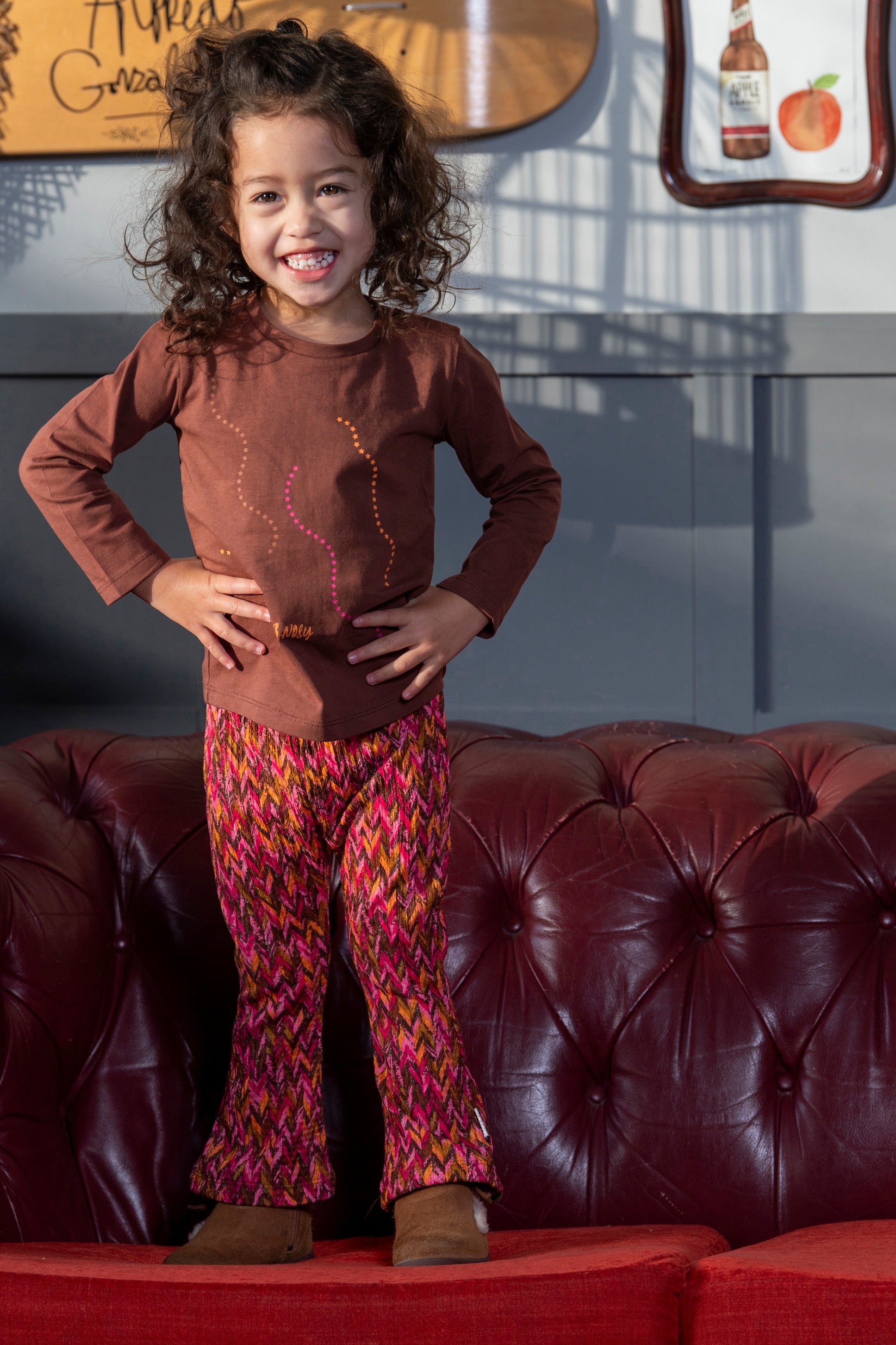 Mini Tiara Longsleeve Bruin