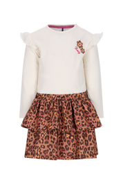 Mini Daphne Jurk Ecru