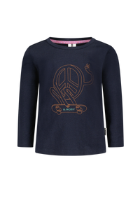 Mini Trevor Maglia a maniche lunghe blu - Blu navy / 74