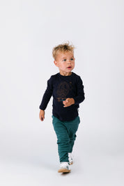 Mini Trevor Long Sleeve Blauw