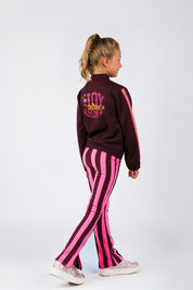 Pria Flared Broek Streep Roze