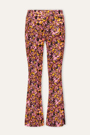 Pepper Flared Broek Print Roze