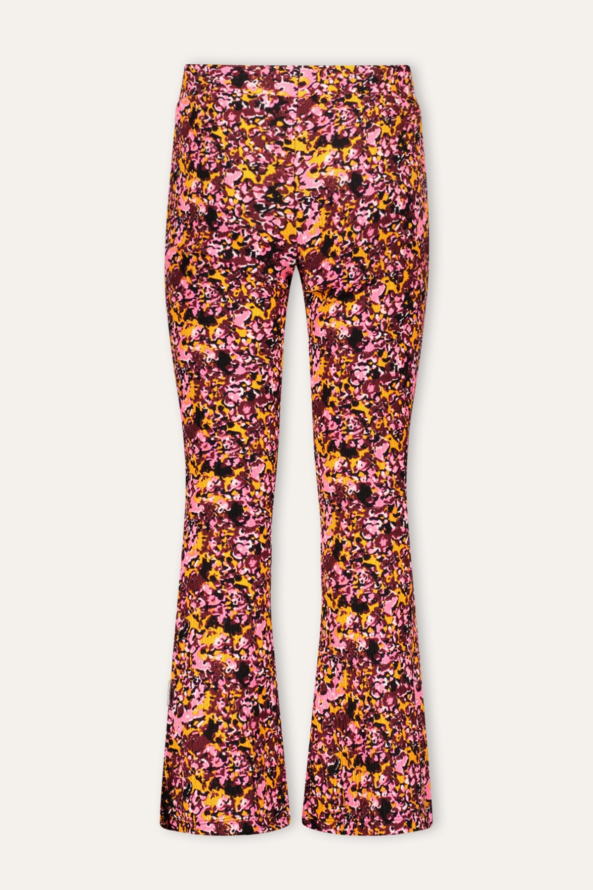 Pepper Flared Broek Print Roze