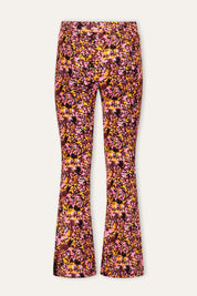 Pepper Flared Broek Print Roze
