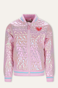 Juna Bomber Shiny roze - Pink Lady / 104