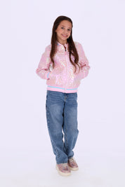 Juna Bomber Shiny roze