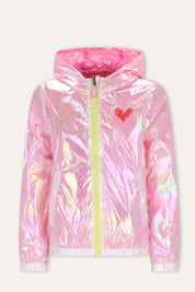 Jolie reversible jas Roze