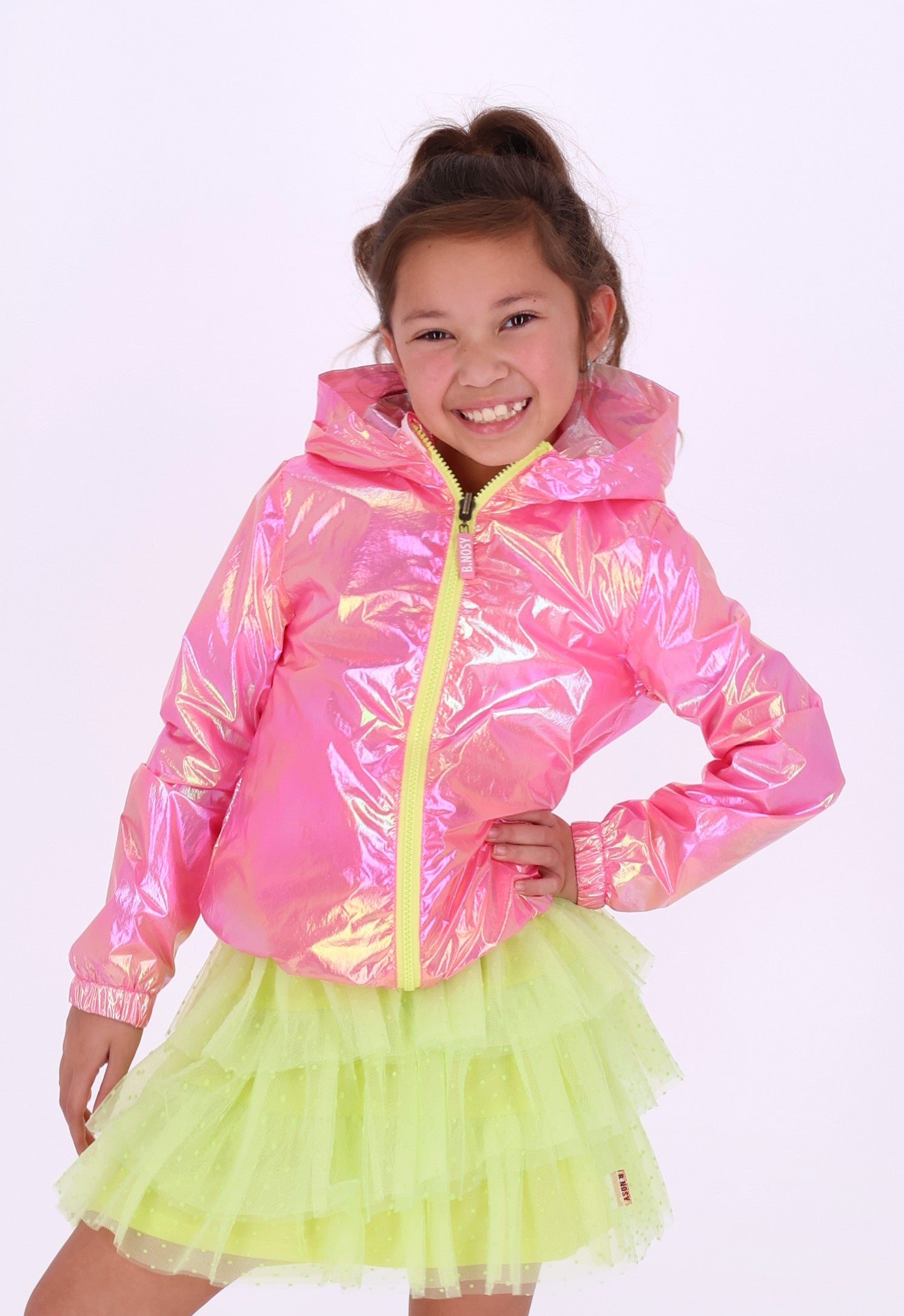 Jolie reversible jas Roze