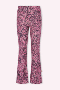Pantaloni a zampa Priya leopardati - Leopardo color cipria / 140