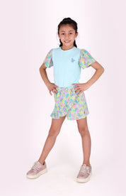 Raven skort pastel tropics