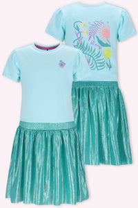 Daila vestido azul claro - Azul Aruba / 98