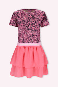 Dolly leopard dress - Blush Leopard / 98
