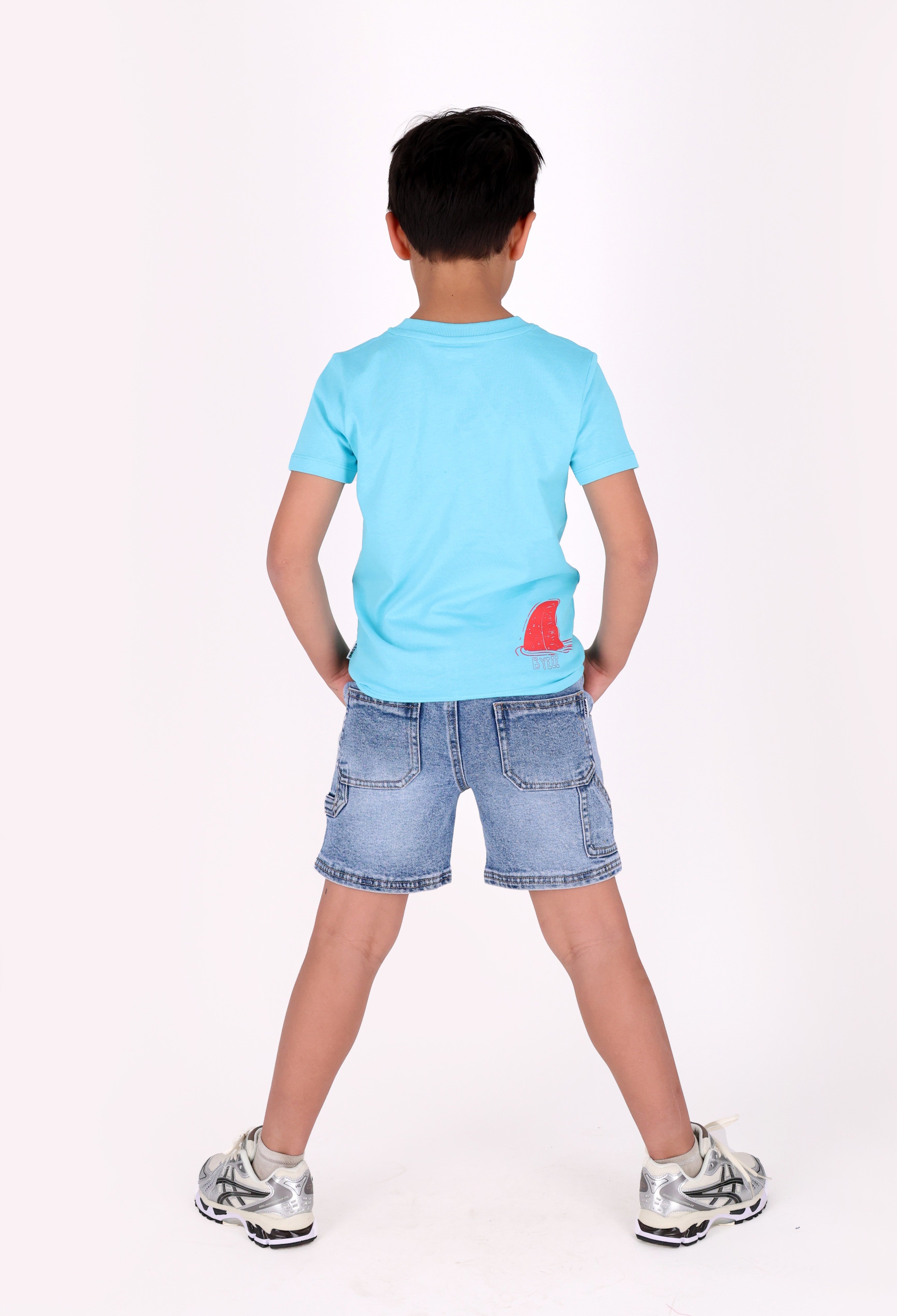 Timmy T-Shirt lichtblauw splashed