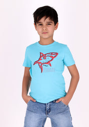 Timmy T-Shirt lichtblauw splashed