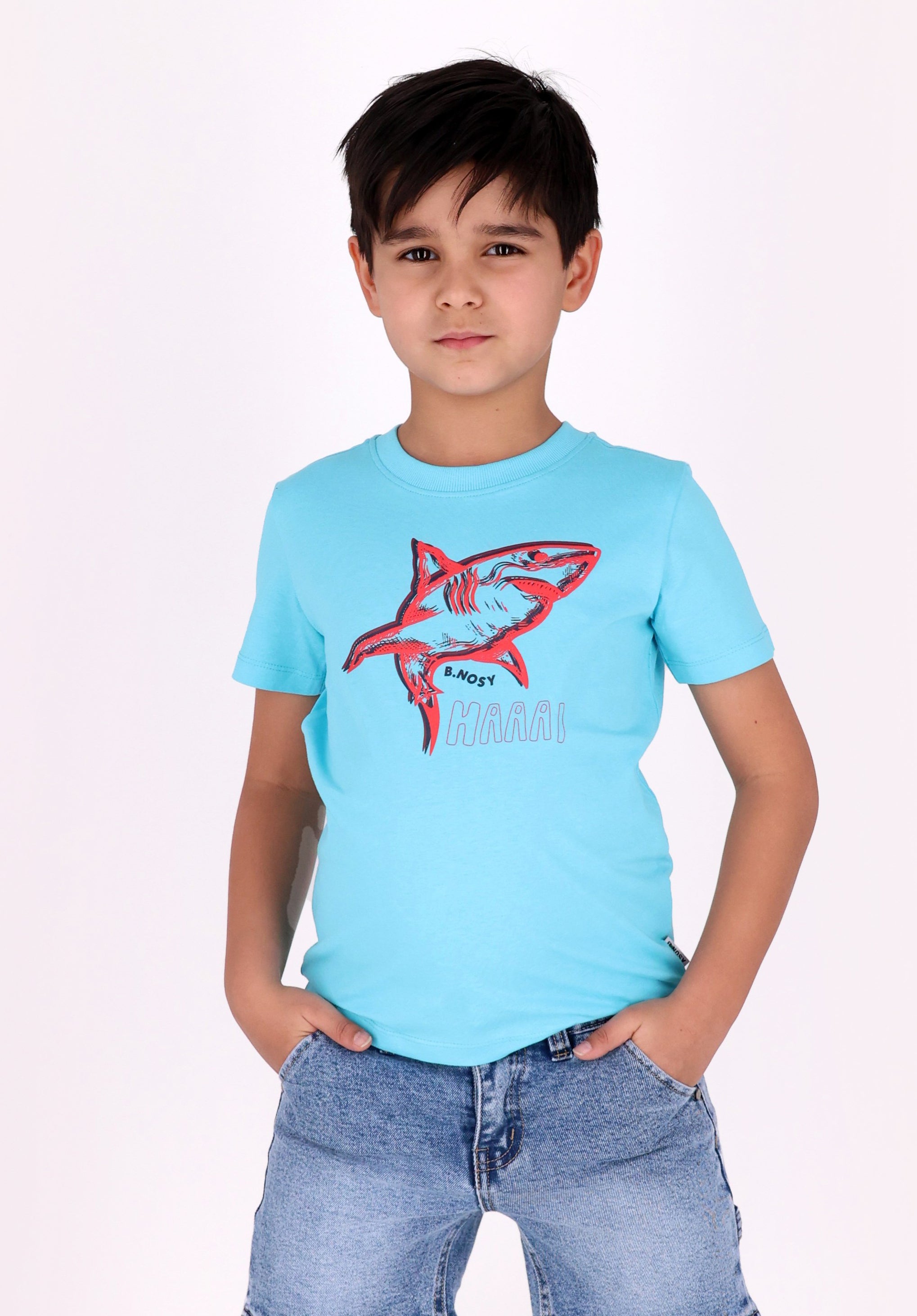 Timmy T-Shirt lichtblauw splashed