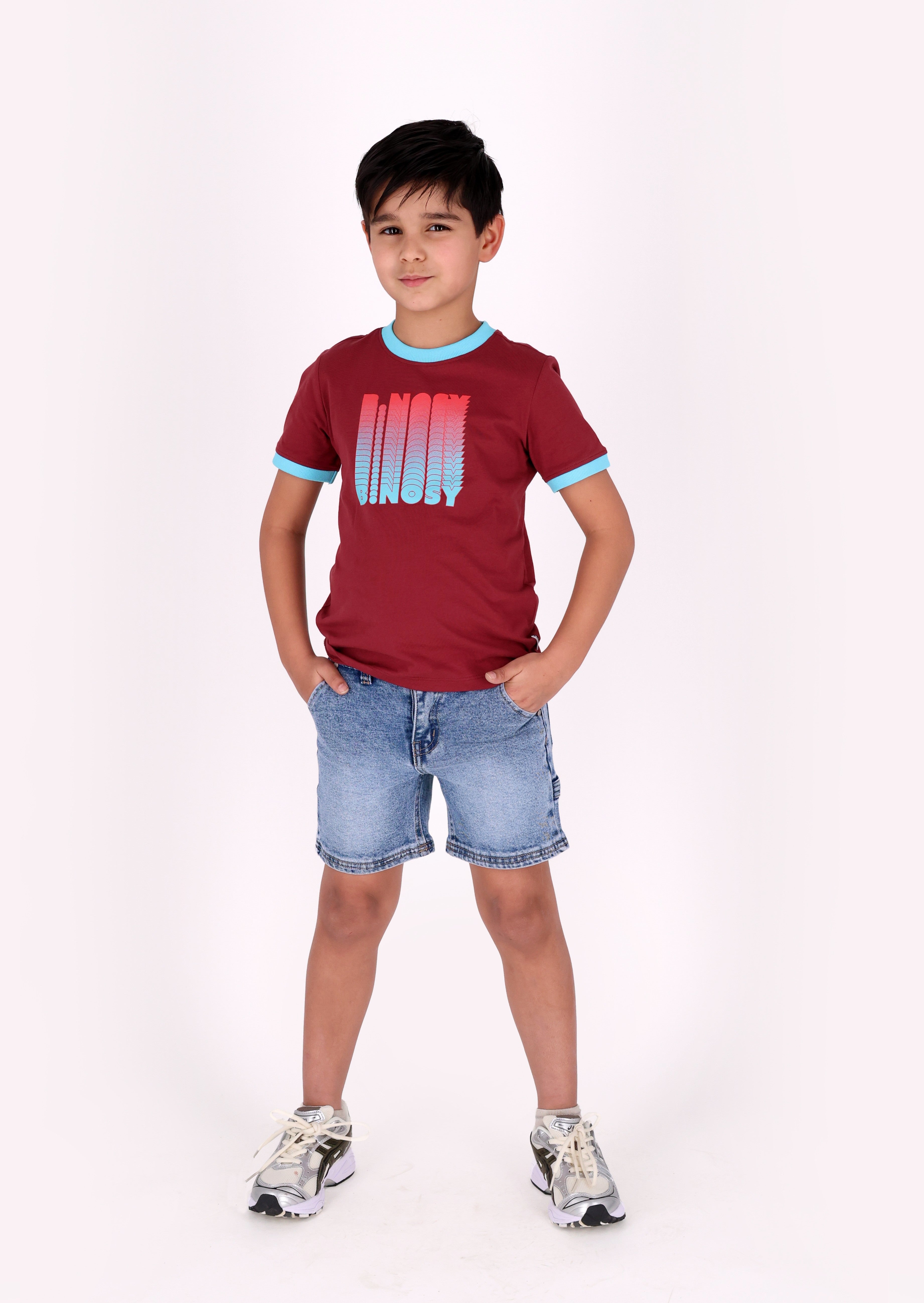 Timmy T-Shirt braun gesprenkelt