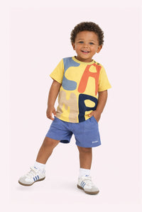 Timmy mini T-shirt geel - Yellow Cream / 74