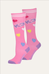 K3 Molly Kniestrümpfe rosa - Rosa Beutel / 23-26