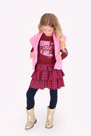 Tara Lange Mouwen Shirt Donkerrood