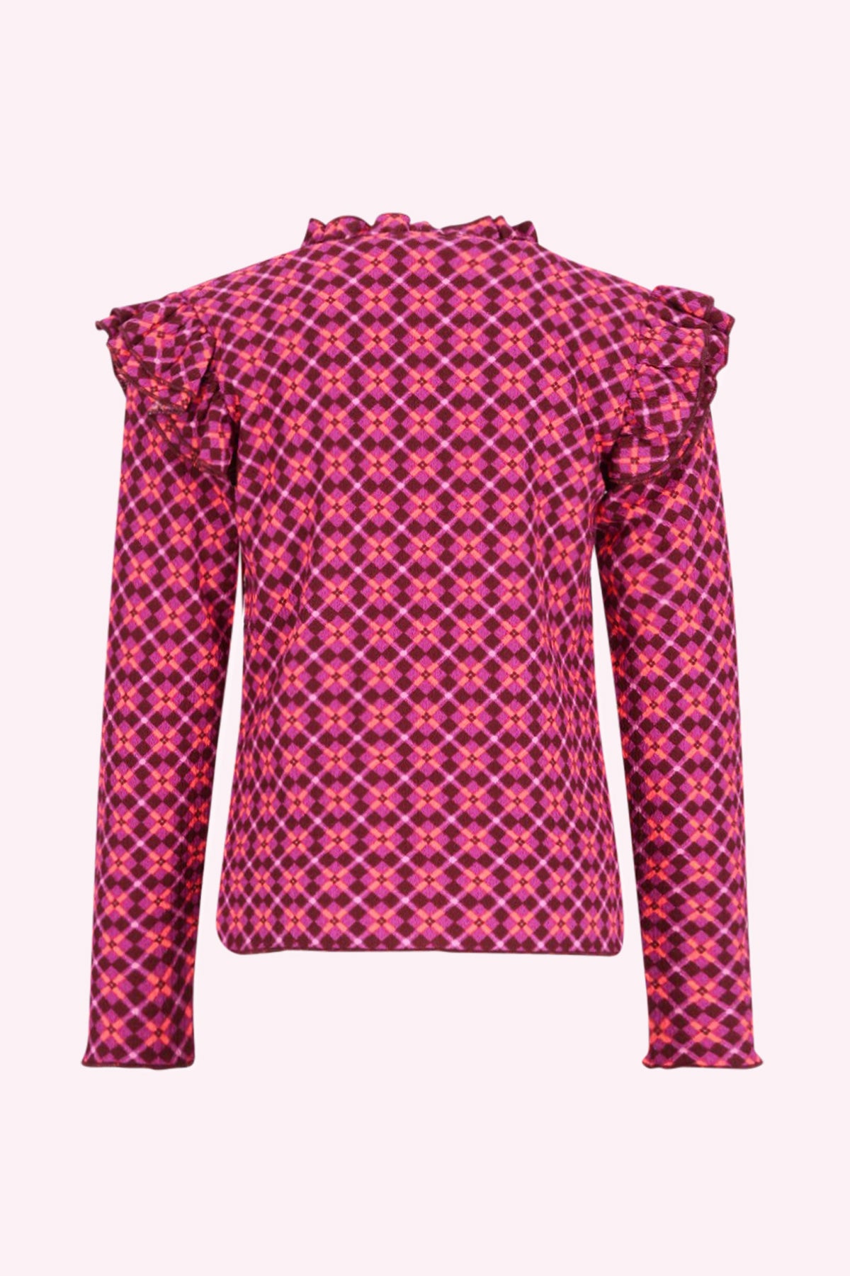Tiff Lange Mouwen Shirt Roze Smart AOP