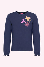 Tonia Lange Mouwen Shirt Dark Blue
