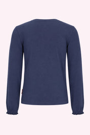 Tonia Lange Mouwen Shirt Dark Blue