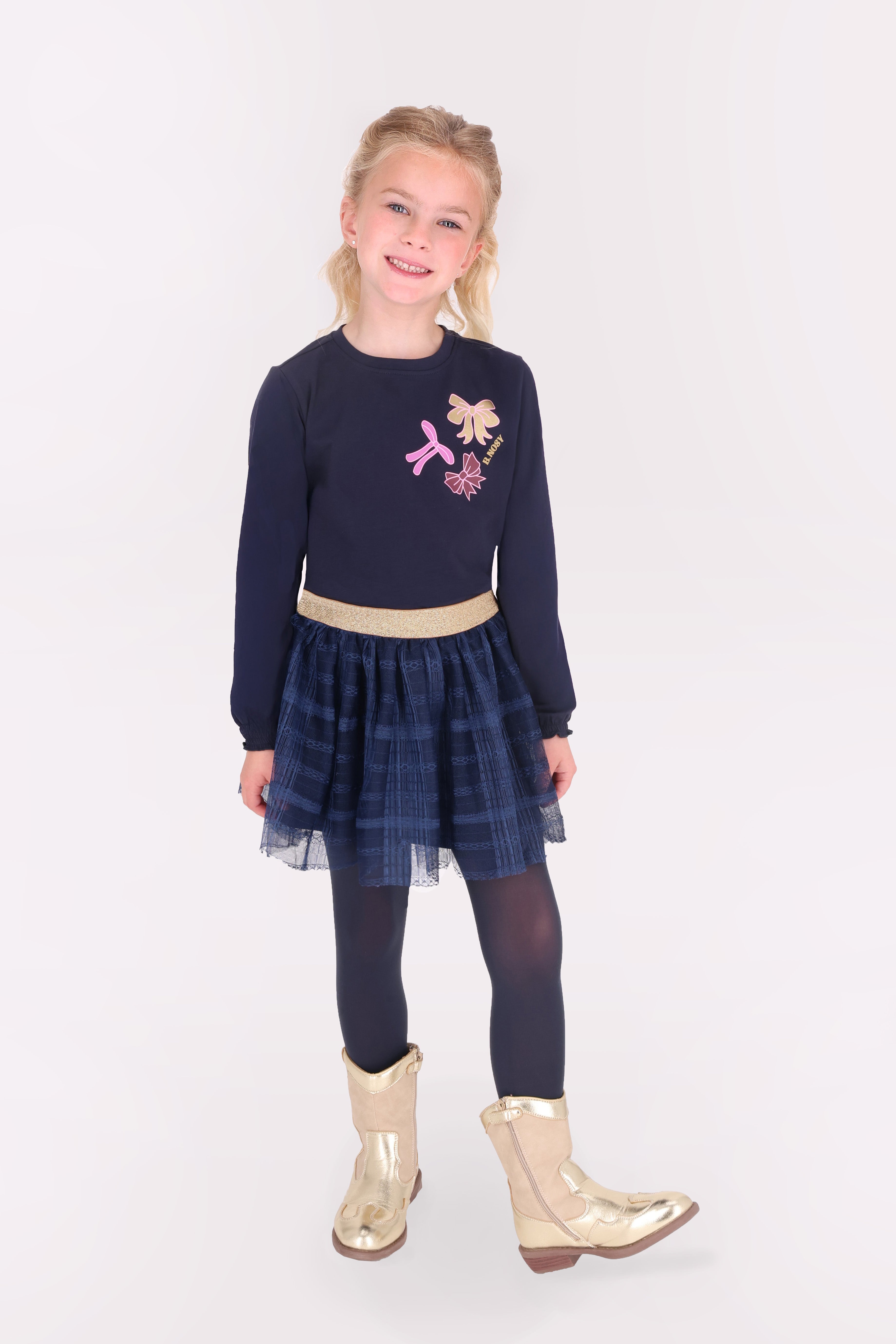 Tonia Lange Mouwen Shirt Dark Blue