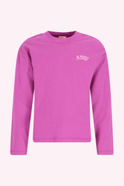 Tina Lange Mouwen Shirt Paars Catt Orchid