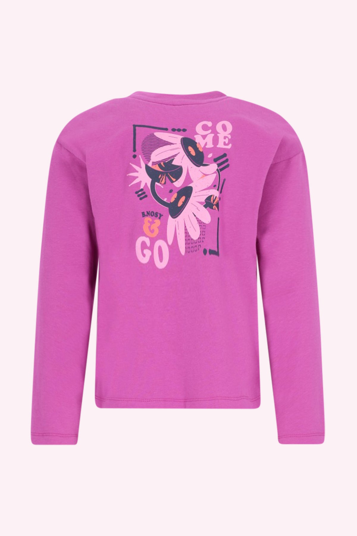 Tina Lange Mouwen Shirt Paars Catt Orchid
