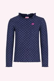 Toya Lange Mouwen Shirt Donkerblauw