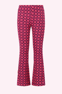 Pepper Uitlopende Broek Roze - SMART AOP / 98