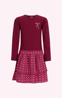 Daphne Dress Dark Red - Tawny Port / 98