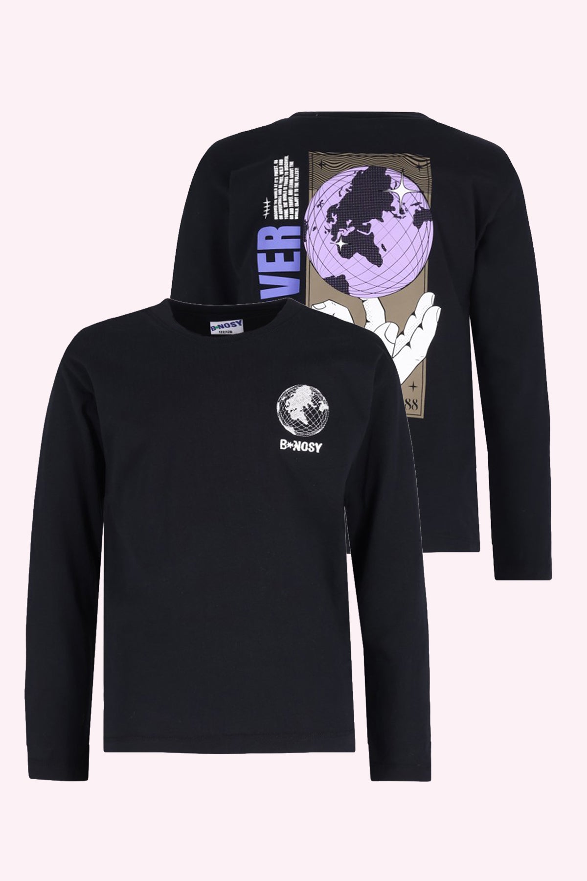 Theo Lange Mouwen Shirt Black