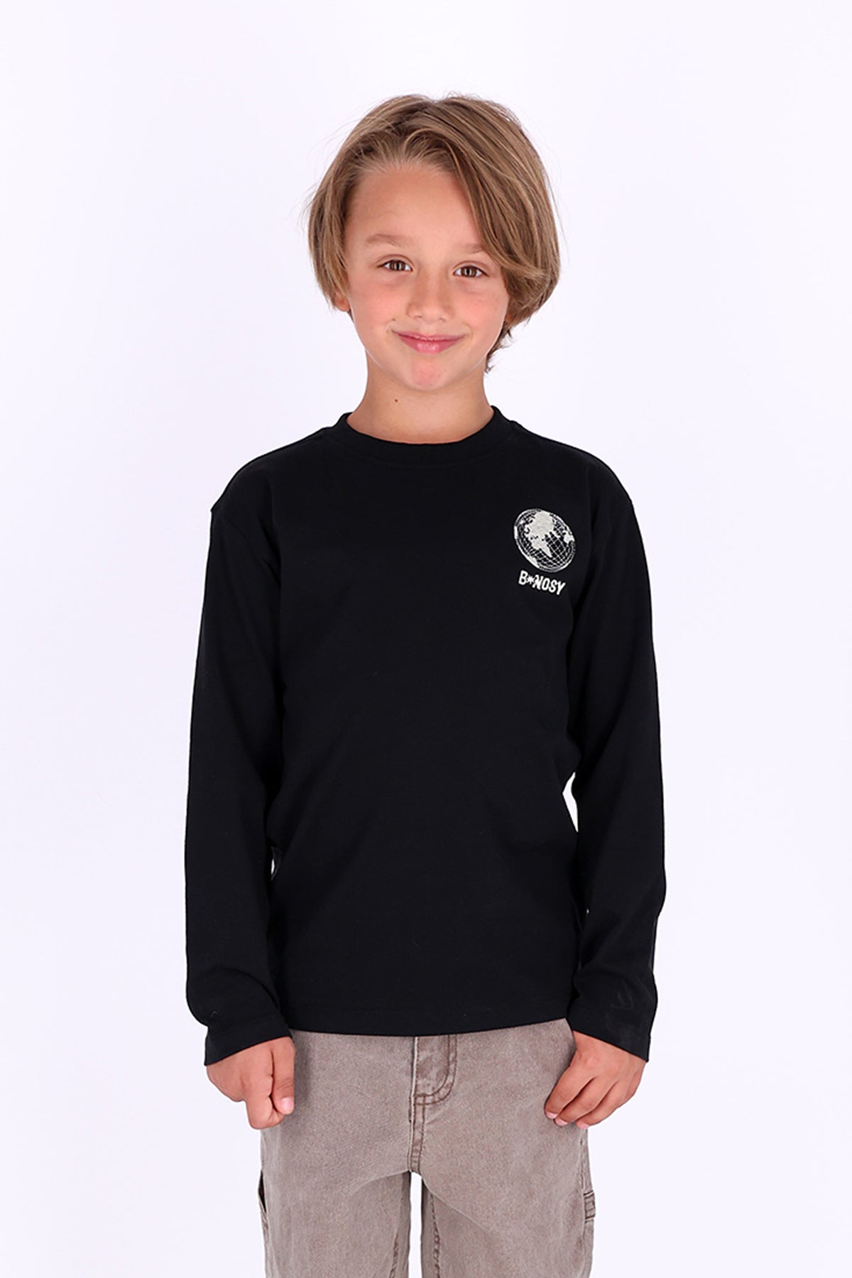 Theo Lange Mouwen Shirt Black
