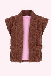 Georgie Teddy Gilet Bruin