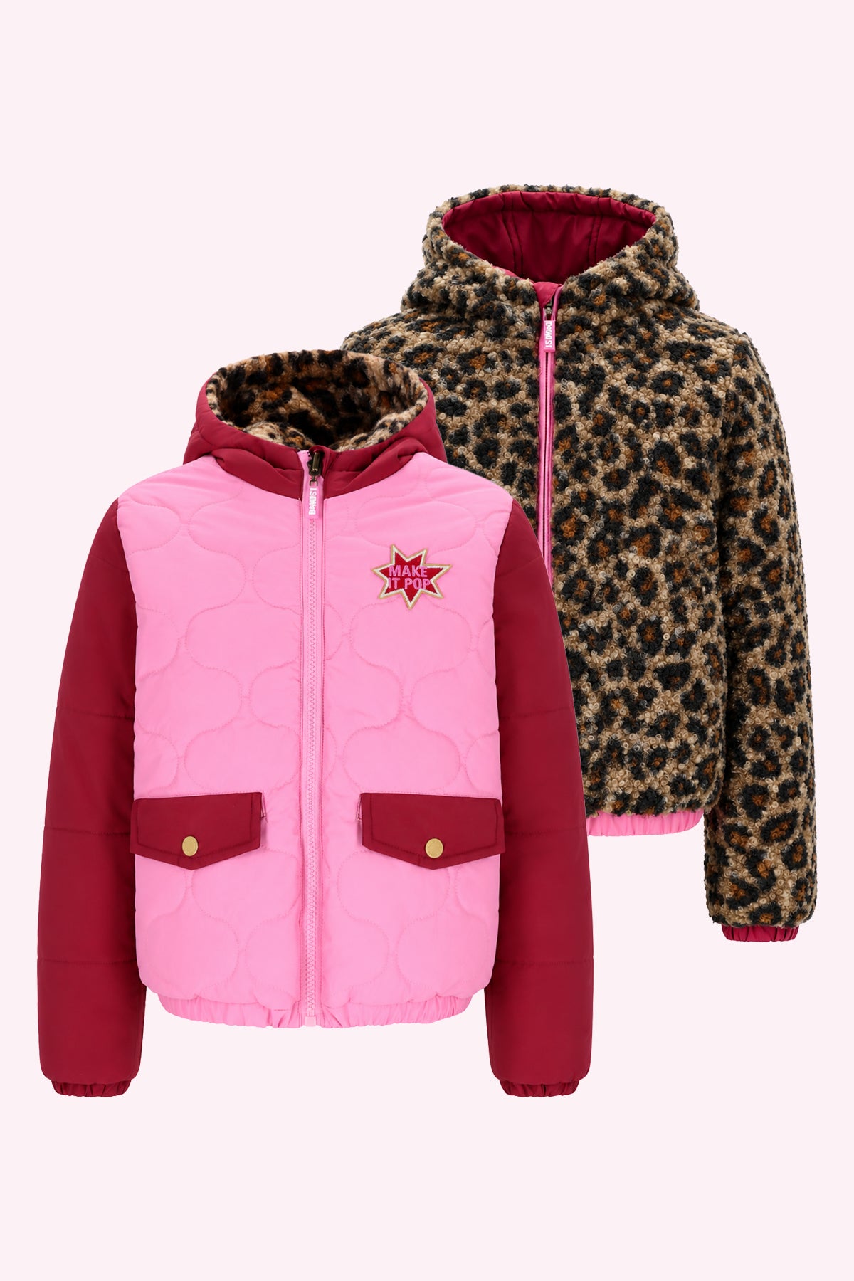 Jacky Omkeerbare Jas Roze