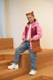 Jade Lange Jas Donkerroze