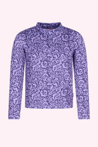 Taylor Lange Mouwen Shirt Paars - Candy Flower / 98